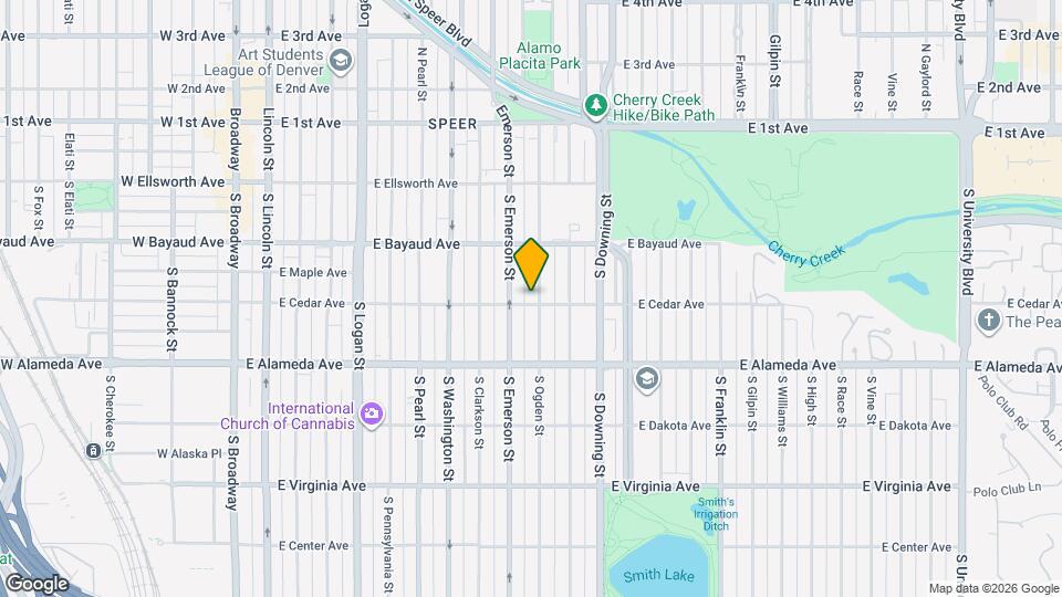 175 S Ogden St Map and Location Details