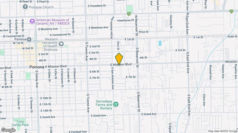 1052 E Mission Blvd Map and Location Details