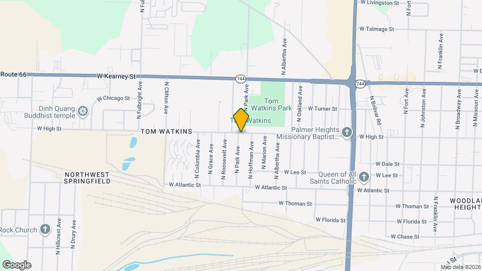 2156 W High St Map and Location Details