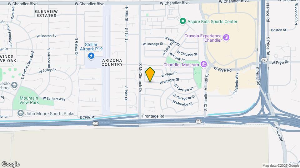 3859 W Whitten St Map and Location Details