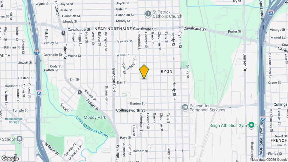 1105 Erin St Map and Location Details