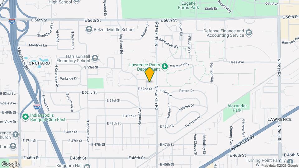 5209 E White Ln Map and Location Details