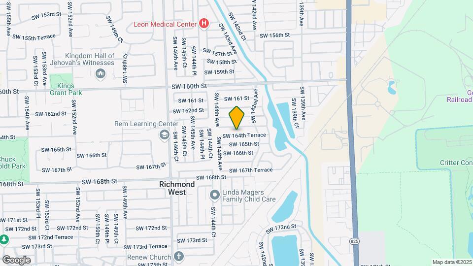 14305 SW 164th Terrace Map and Location Details