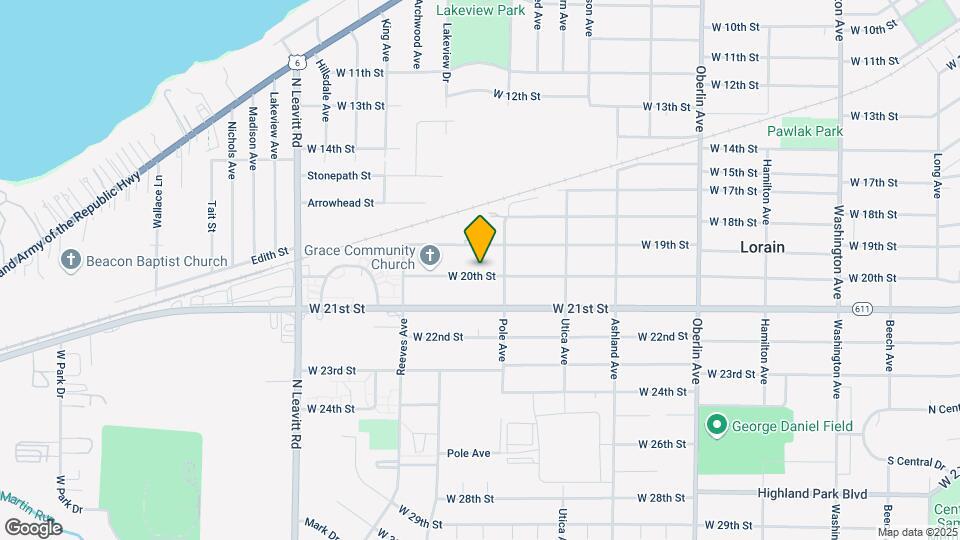 1730 W 20th St Map and Location Details