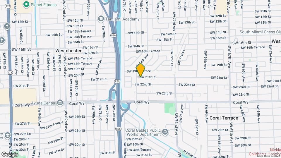 7464 SW 21st St Map and Location Details