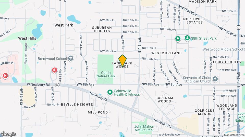 1012 NW 45th Ter Map and Location Details