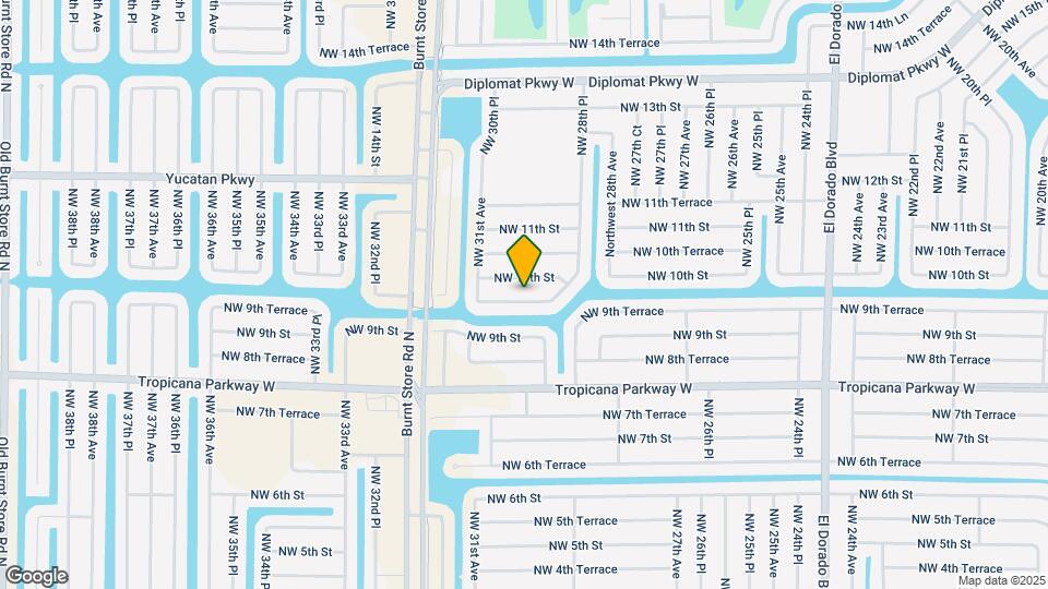 2913 NW 9th Terrace Map and Location Details