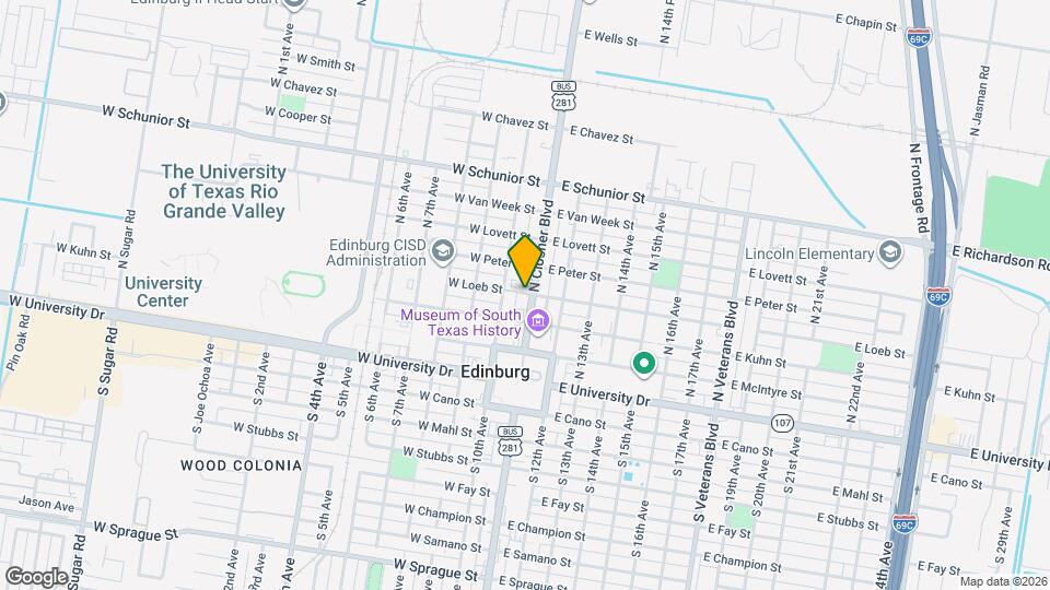 16 W Driftwood St Map and Location Details