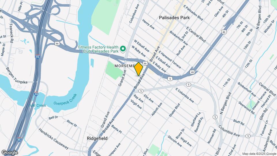 855 Broad St Map and Location Details