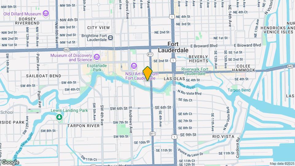 215 N New River Dr E Map and Location Details