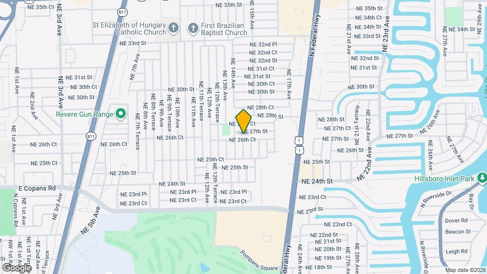 1417 NE 26th Ct, Unit S2 Map and Location Details