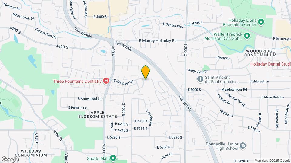 4953 S Eastridge Ln Map and Location Details