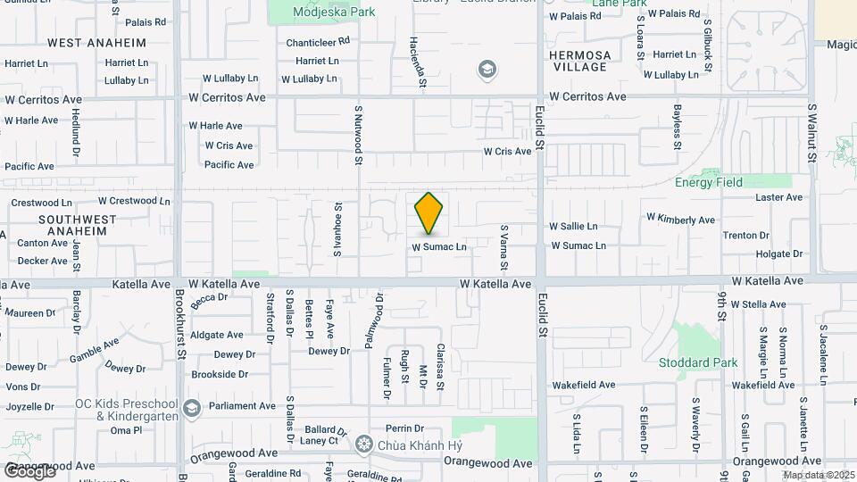 1823 W Sumac Ln Map and Location Details