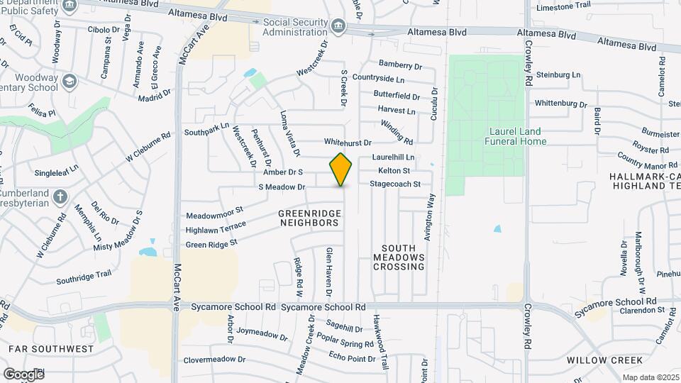 2609 S Meadow Dr Map and Location Details
