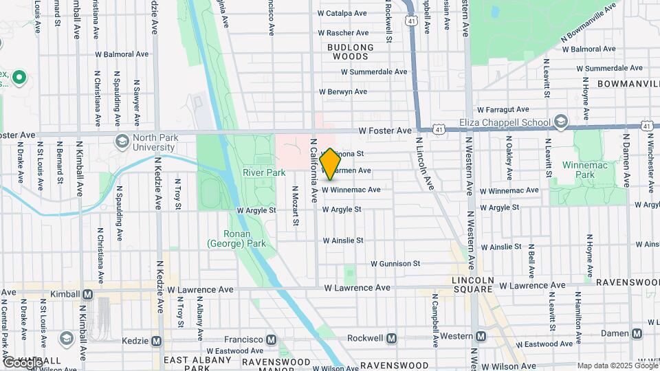 2738 W Winnemac Ave Map and Location Details