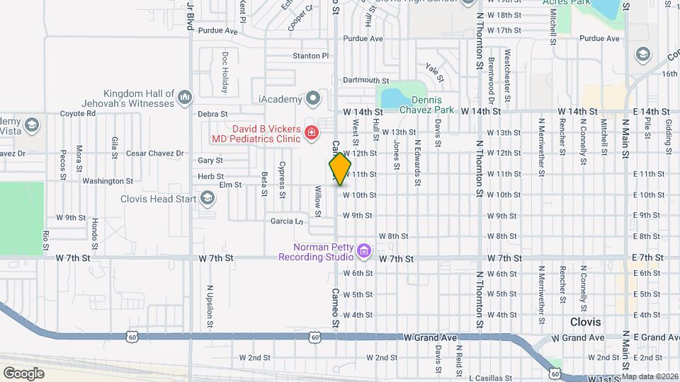 1412 W 10th St Map and Location Details