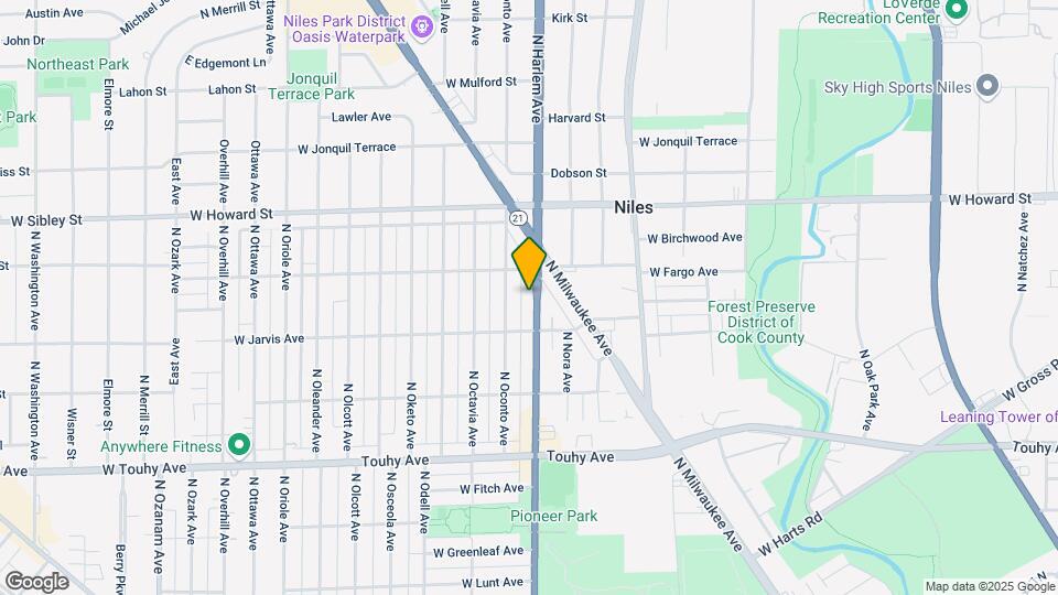 7432 N Harlem Ave Map and Location Details