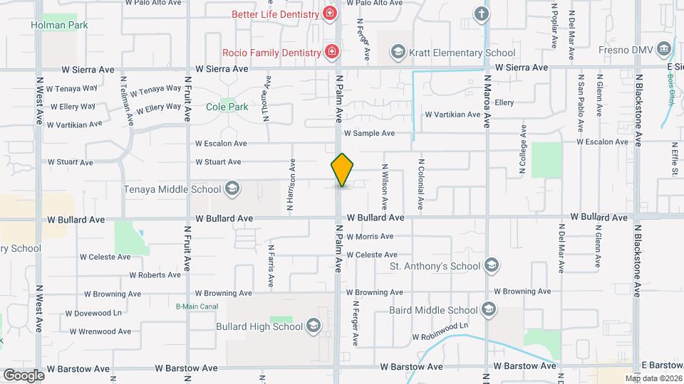 Bullard Palm Apartments Map and Location Details