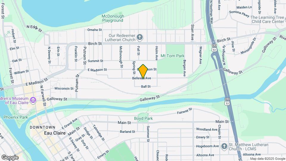 1527 Bellevue Ave Map and Location Details