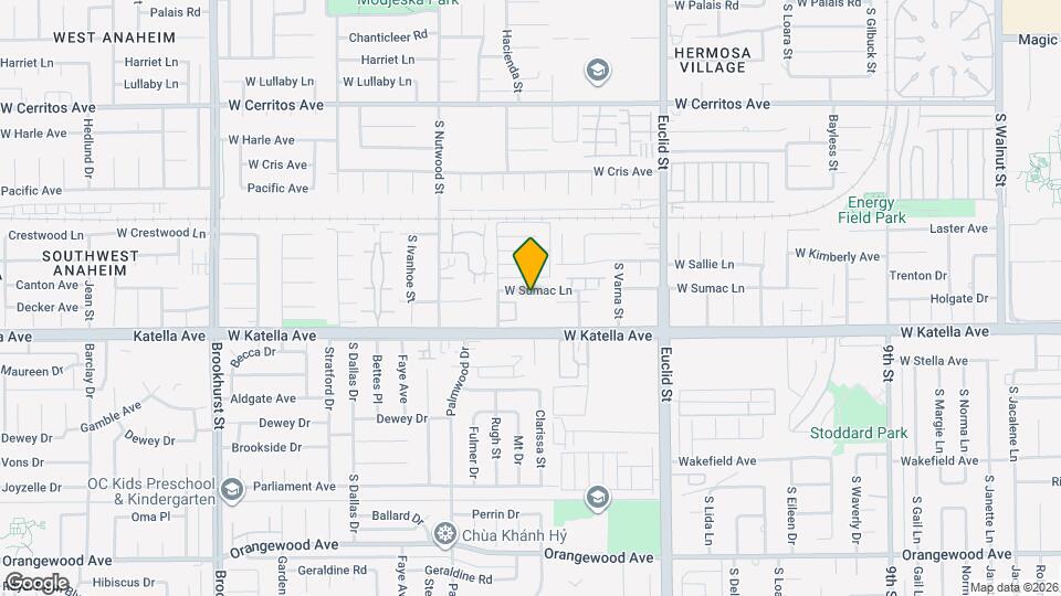 1818 W Sumac Ln Map and Location Details