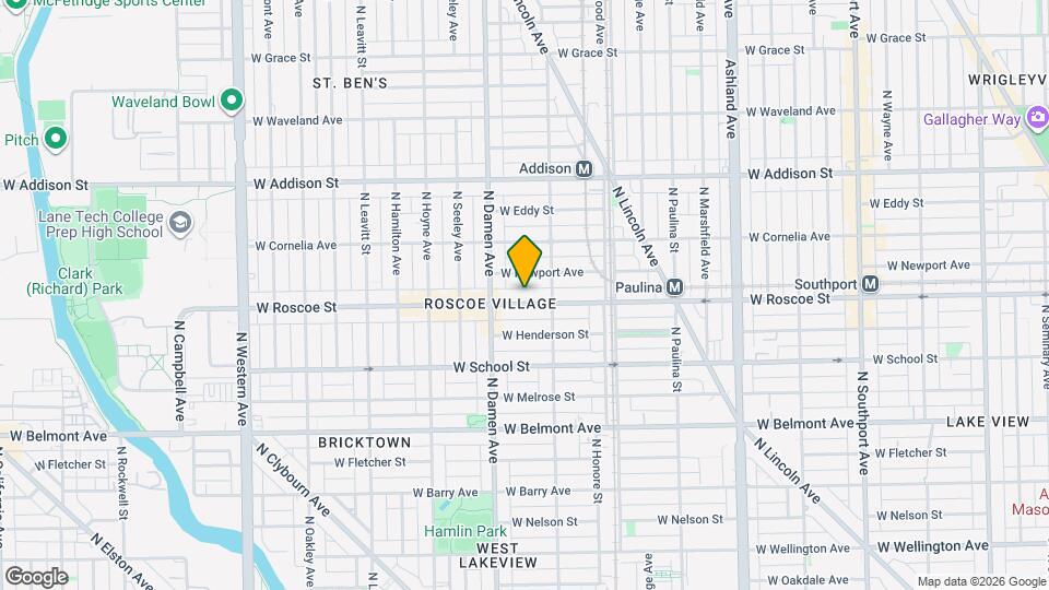 1924 W Roscoe St Map and Location Details