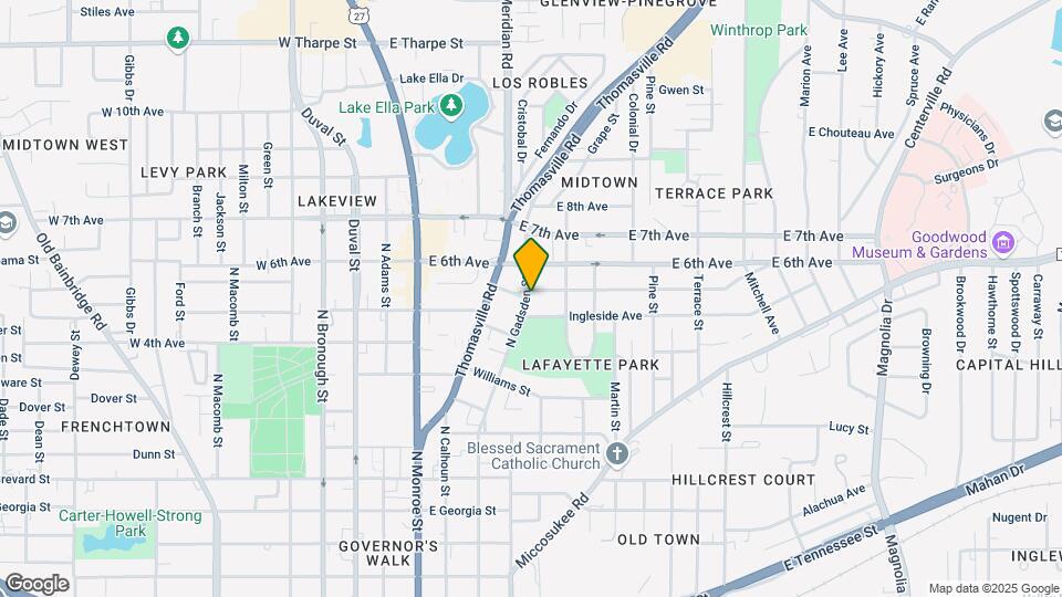 1187 N Gadsden St Map and Location Details