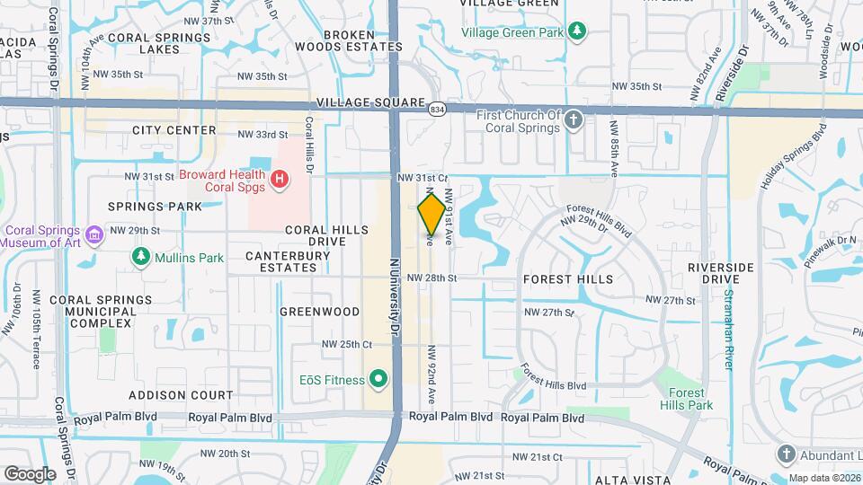 2941 NW 92nd Ave Map and Location Details