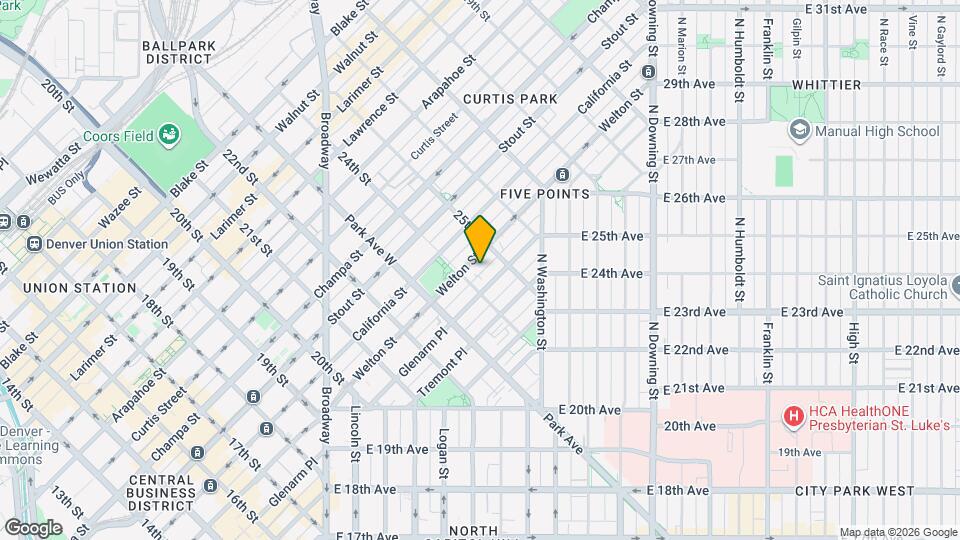 2426 Welton St Map and Location Details