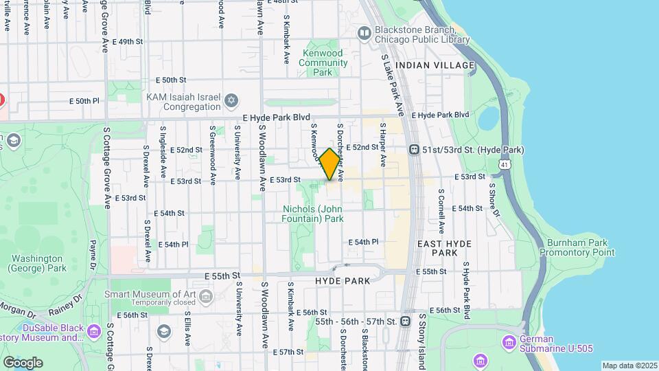 1367 E 53rd St, Unit 205 Mapa y Detalles de la Ubicación