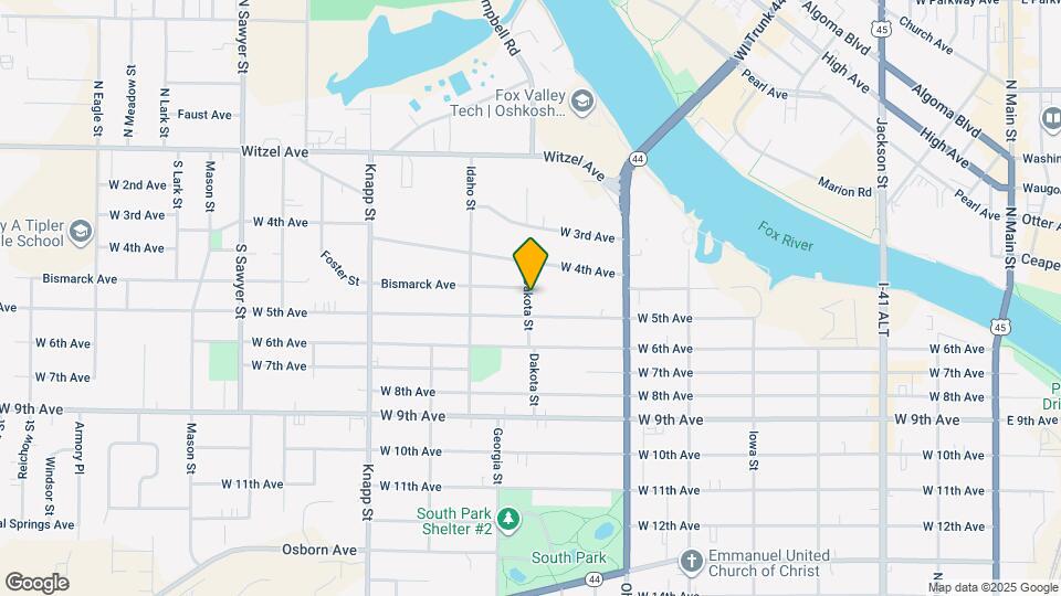 410 Dakota St, Unit Lower Map and Location Details