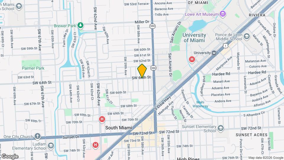 6410 SW 57th Pl Map and Location Details