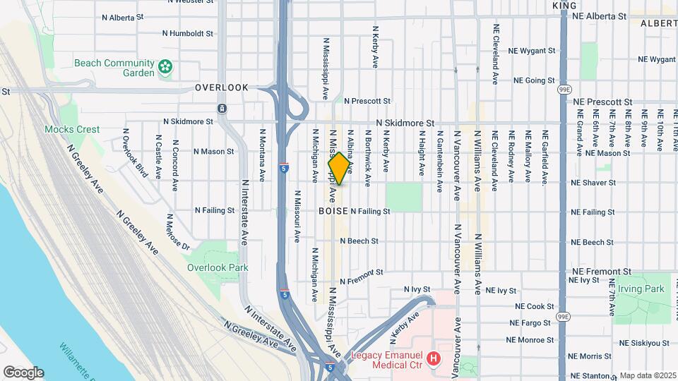 3958 N Mississippi Ave Map and Location Details