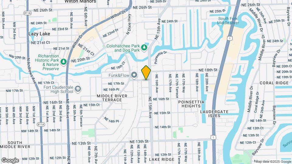 1412 NE 17th Ct Map and Location Details