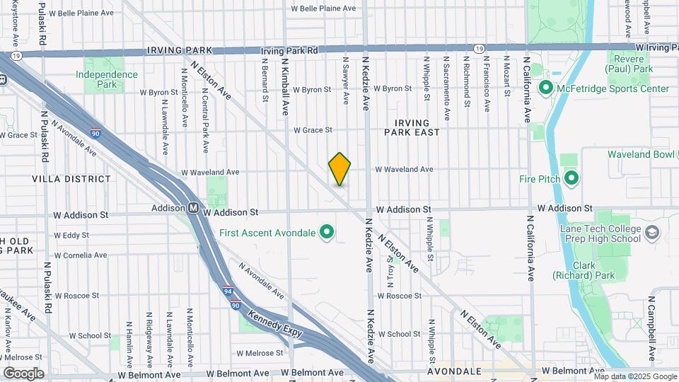 3633 N Elston Ave Map and Location Details