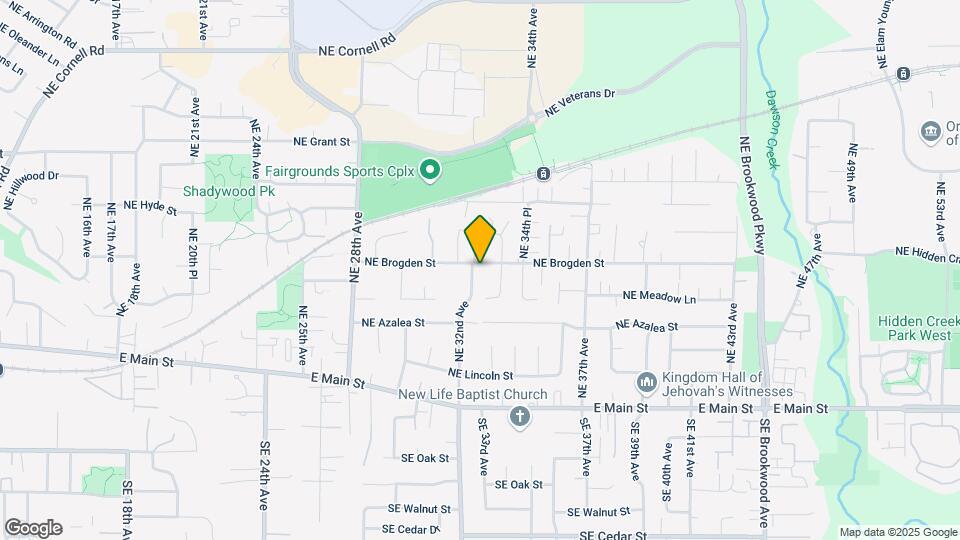 3332 NE Brogden St Map and Location Details
