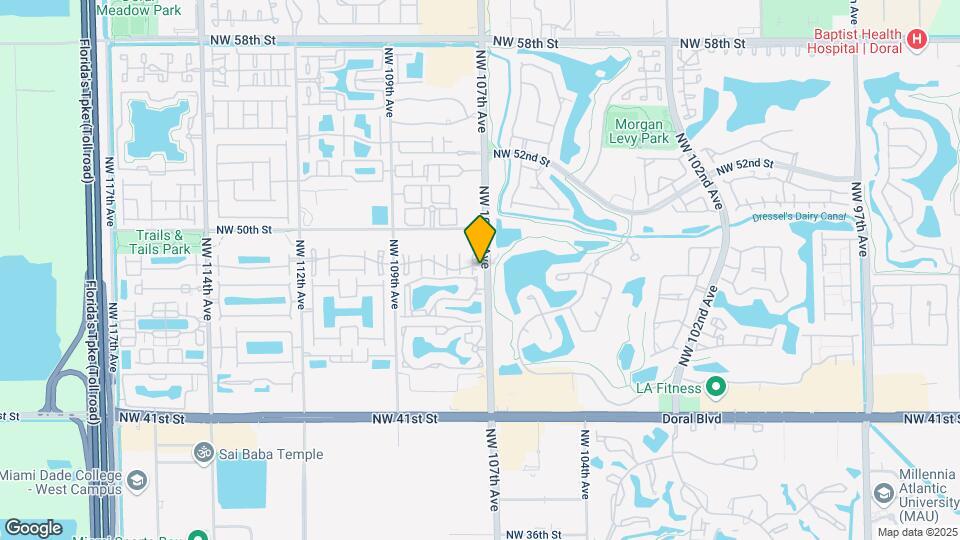 4841 NW 107th Ct Map and Location Details