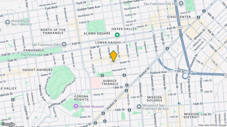 484 Waller St Map and Location Details