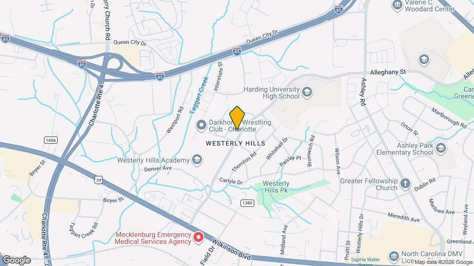 2514 Alleghany St Map and Location Details