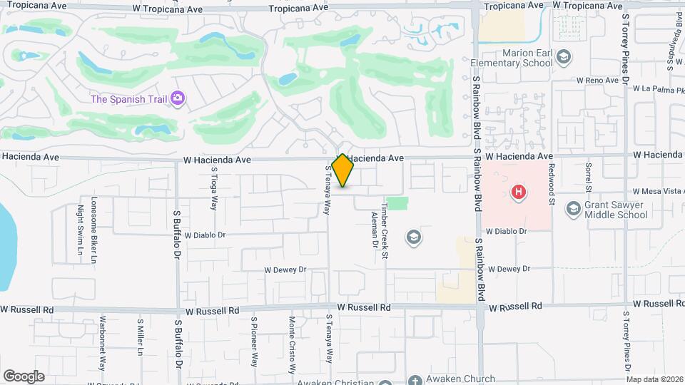 7312 W Mesa Vista Ave Map and Location Details