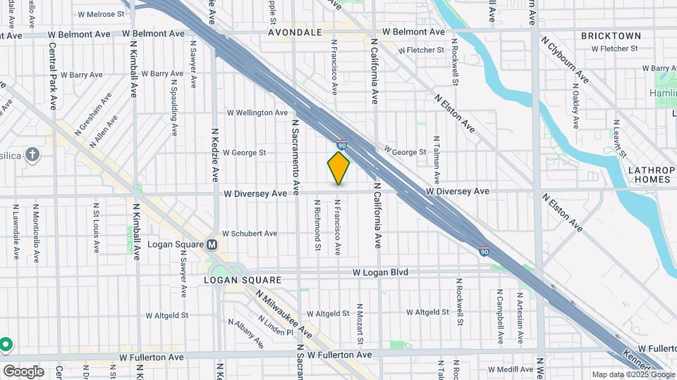 2905 W George St, Unit 1 Map and Location Details