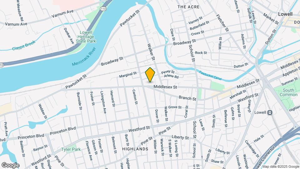 1105 Middlesex St Map and Location Details