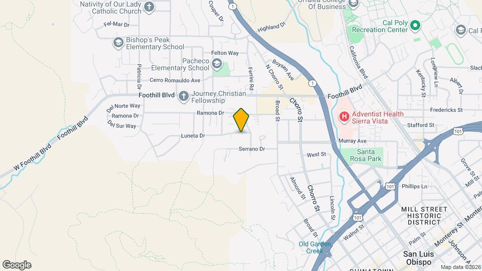 603 Luneta Dr Map and Location Details