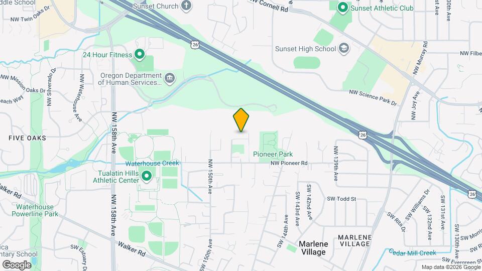 14743 NW Glacier Ln Map and Location Details