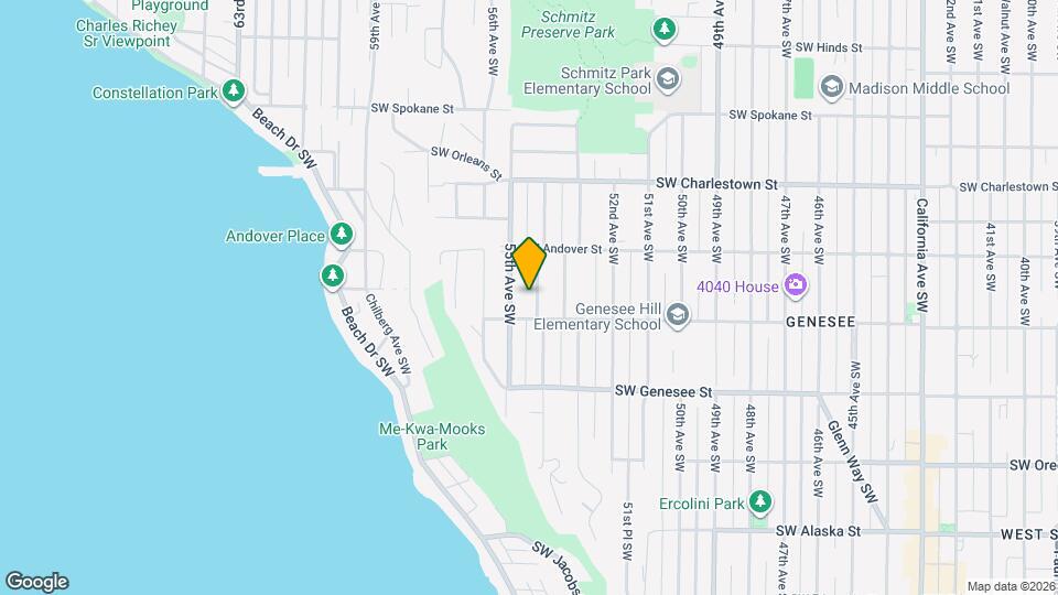 4045 54th Ave SW, Unit 1 Genesee Gem Map and Location Details