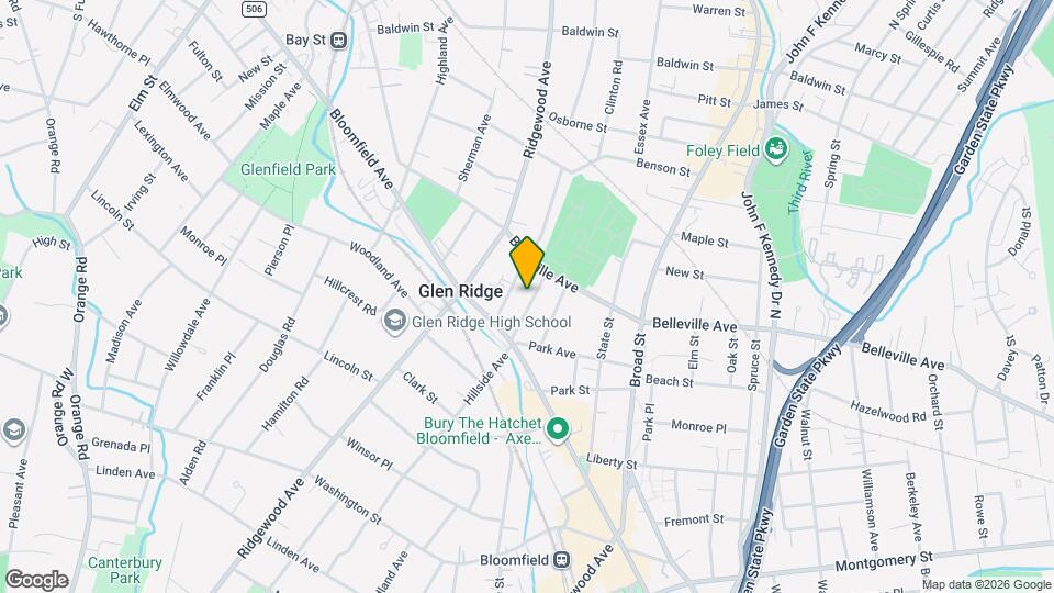 190 Hillside Ave Map and Location Details