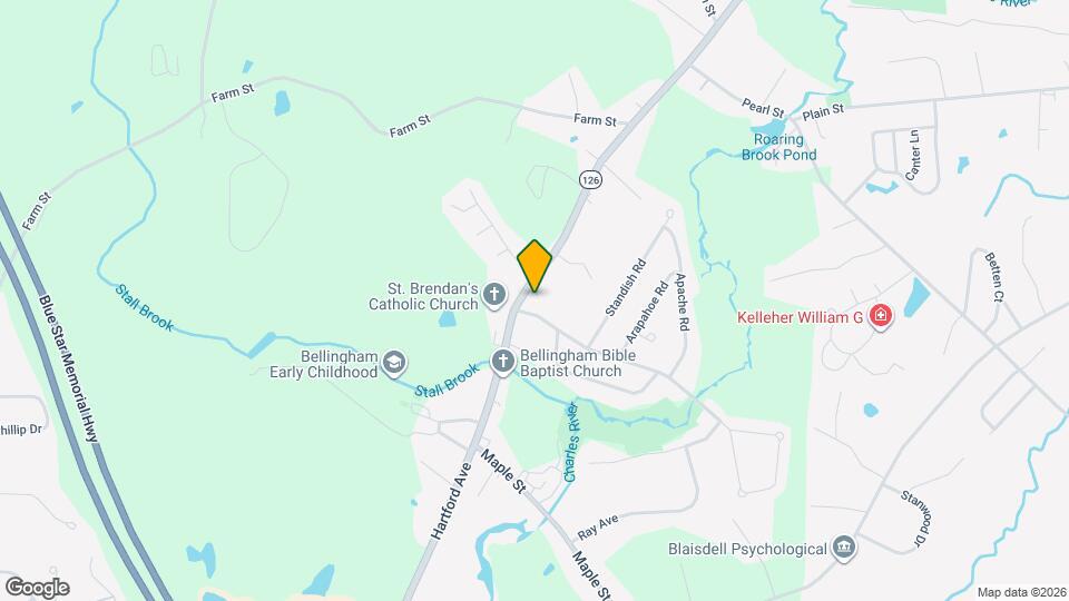 385 Hartford Ave Map and Location Details