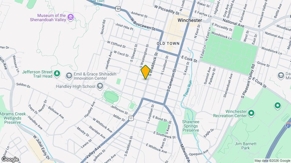 615 S Braddock St Map and Location Details