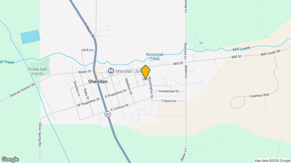 405 Poppleton St Map and Location Details