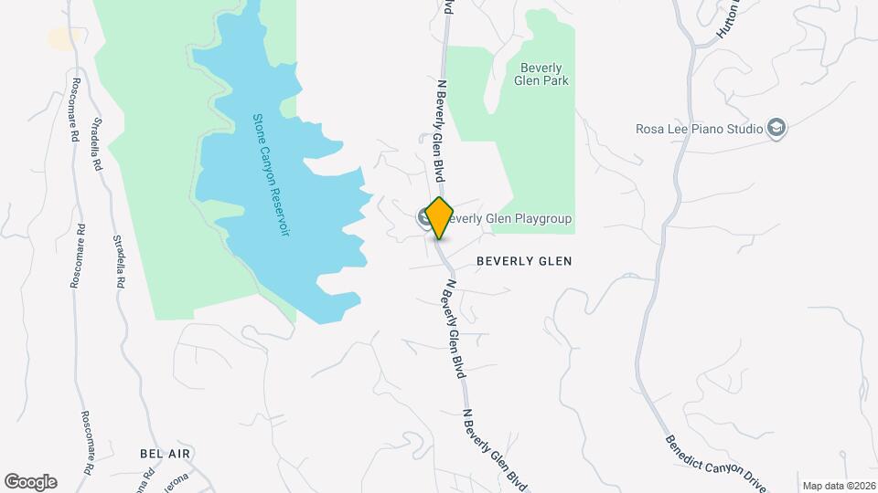 2134 N Beverly Glen Blvd Map and Location Details