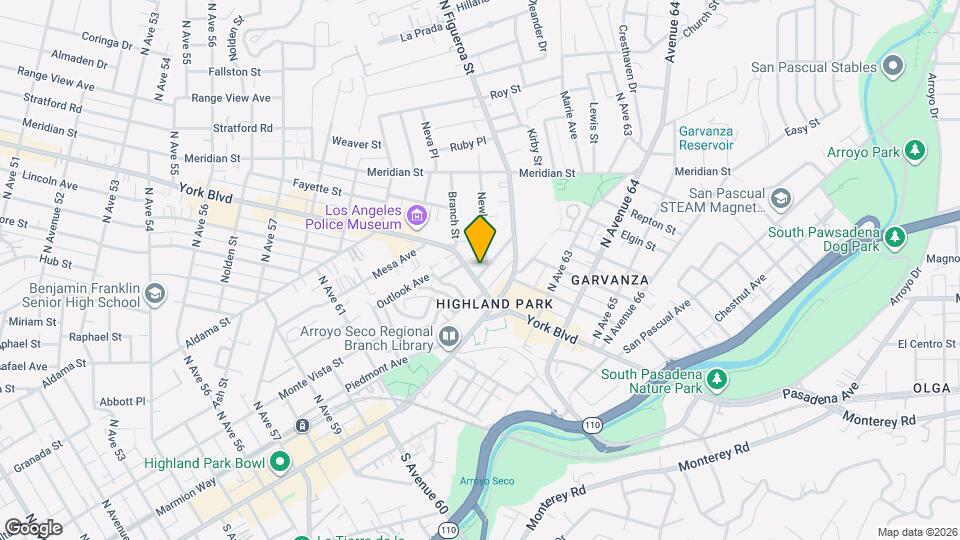 6133-6141 York Blvd Mapa y Detalles de la Ubicación